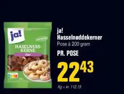 Otto Duborg Ja! hasselnøddekerner pose à 200 gram tilbud