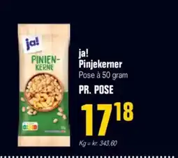 Otto Duborg Ja! pinjekerner pose à 50 gram pr. pose tilbud