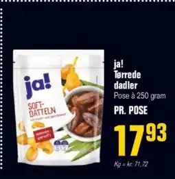 Otto Duborg Ja! tørrede dadler tilbud