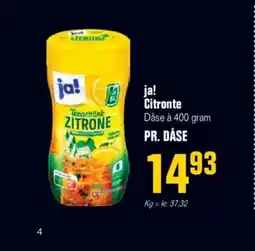 Otto Duborg Ja! citronte dåse à 400 gram pr. dåse tilbud