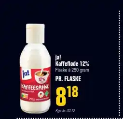 Otto Duborg Ja! kaffefløde 12% tilbud
