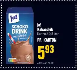 Otto Duborg Ja! kakaodrik karton à 0,5 liter tilbud