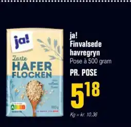Otto Duborg ja! Finvalsede havregryn Pose à 500 gram PR. POSE tilbud