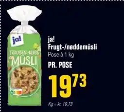 Otto Duborg ja! Frugt-/nøddemüsli Pose à 1 kg tilbud