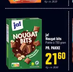 Otto Duborg ja! Nougat bits Pakke à 750 gram tilbud