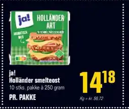 Otto Duborg ja! Holländer smelteost 10 stks. pakke à 250 gram tilbud