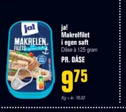 Otto Duborg ja! Makrelfilet i egen saft tilbud