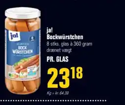 Otto Duborg ja! Bockwürstchen tilbud