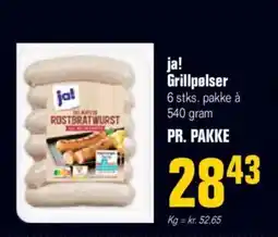 Otto Duborg ja! Grillpølser tilbud