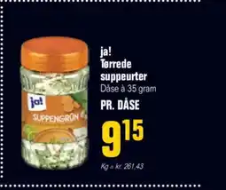 Otto Duborg ja! Tørrede suppeurter Dåse à 35 gram tilbud