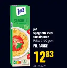 Otto Duborg ja! Spaghetti med tomatsauce Pakke à 400 gram tilbud