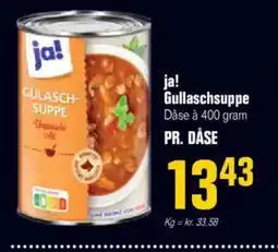 Otto Duborg ja! Gullaschsuppe Dåse à 400 gram tilbud