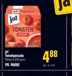 Otto Duborg ja! Tomatpassata Pakke à 500 gram tilbud