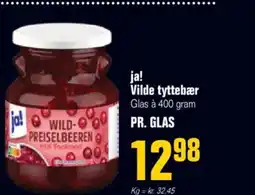 Otto Duborg ja! Vilde tyttebær Glas à 400 gram PR. GLAS tilbud