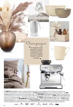 Kop & Kande Sengesæt, Vase, Skål, Spiritusglas, Skål, Svalepar, Stempelkande, Krus eller Espressomaskine tilbud