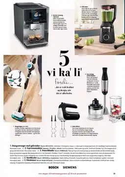 Kop & Kande Stangstøvsuger med gulvvasker, Espressomaskine, Powerblender, Stavblender eller Håndmixer tilbud