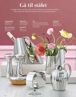 Kop & Kande Georg Jensen Champagnekøler, Bonbonniere, Vase, Vandkande, Moneyphant eller Salt- & peberkværn tilbud