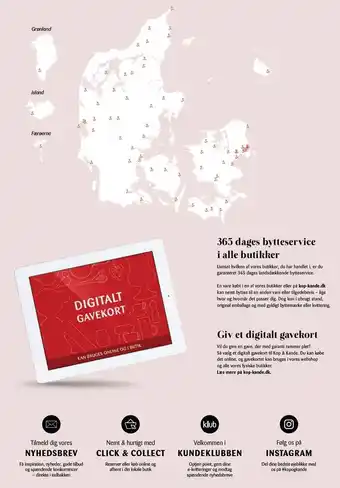 Kop & Kande 365 dages bytteservice i alle butikker tilbud