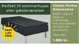 Erling - Christensen Classic Pocket Boksmadras tilbud