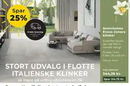 Erling - Christensen Serenissima Evoca Cenere klinker tilbud