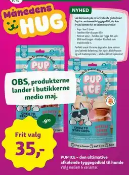 Maxi Zoo PUP ICE – den ultimative afkølende tyggegodbid til hunde tilbud