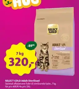 Maxi Zoo SELECT GOLD Adult Sterilised tilbud