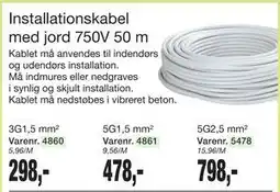 Harald Nyborg Installationskabel tilbud