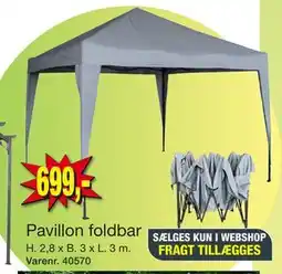 Harald Nyborg Pavillon foldbar tilbud