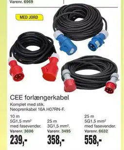 Harald Nyborg CEE forlængerkabel tilbud