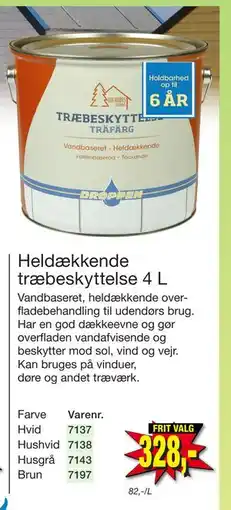 Harald Nyborg Heldækkende træbeskyttelse 4 L tilbud