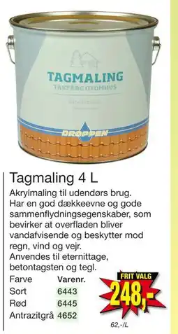 Harald Nyborg Tagmaling 4 L tilbud
