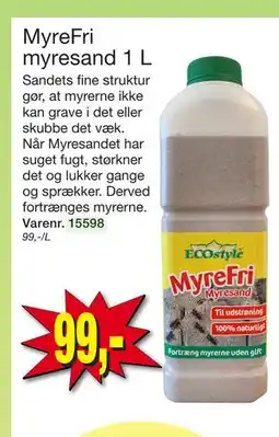 Harald Nyborg MyreFri myresand 1 L tilbud