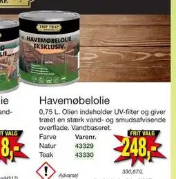 Harald Nyborg Havemøbelolie tilbud