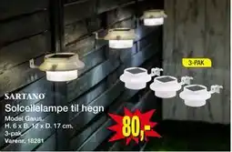 Harald Nyborg Solcellelampe til hegn tilbud