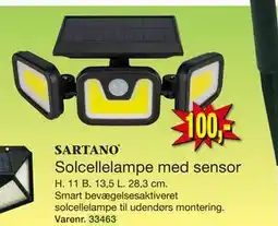 Harald Nyborg Solcellelampe med sensor tilbud