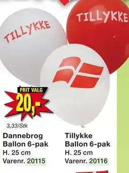 Harald Nyborg Tillykke Ballon 6-pak tilbud