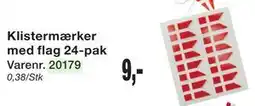 Harald Nyborg Klistermærker med flag 24-pak tilbud