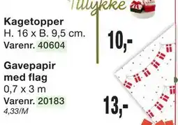 Harald Nyborg Gavepapir med flag tilbud