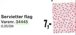 Harald Nyborg Servietter flag tilbud