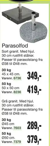 Harald Nyborg Parasolfod tilbud