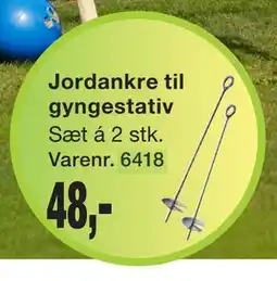 Harald Nyborg Jordankre til gyngestativ tilbud