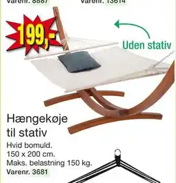 Harald Nyborg Hængekøje til stativ tilbud