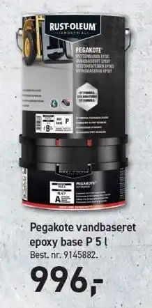 Johannes Fog Pegakote vandbaseret exopy bate P 5 l tilbud