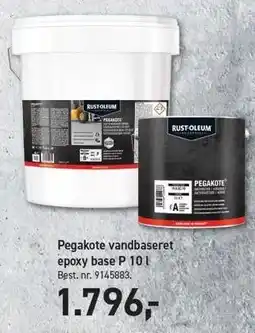 Johannes Fog Pegakote vandbaseret exopy base P 10 l tilbud