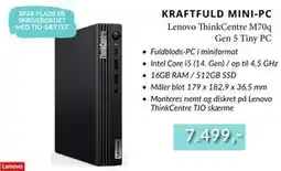 CBC Lenovo ThinkCentre M70q Gen 5 Tiny PC tilbud