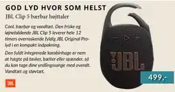 CBC JBL Clip 5 bærbar højttaler tilbud