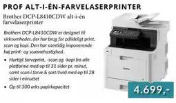 CBC Brother DCP-L8410CDW alt-i-én farvelaserprinter tilbud
