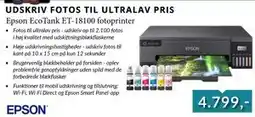 CBC Epson EcoTank ET-18100 fotoprinter tilbud