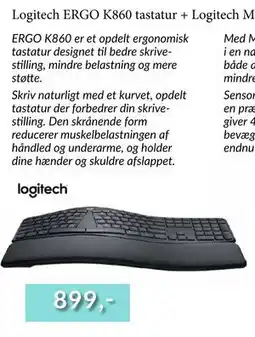 CBC Logitech ERGO K860 tastatur tilbud