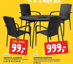 jem & fix SUNLIFE HAVESTOL LISSABON ELLER HAVEBORD MONTANA tilbud